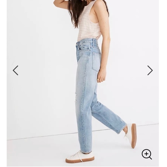 NWT Madewell The Mom jean in Gilford Wash SZ 28 - Picture 3 of 10